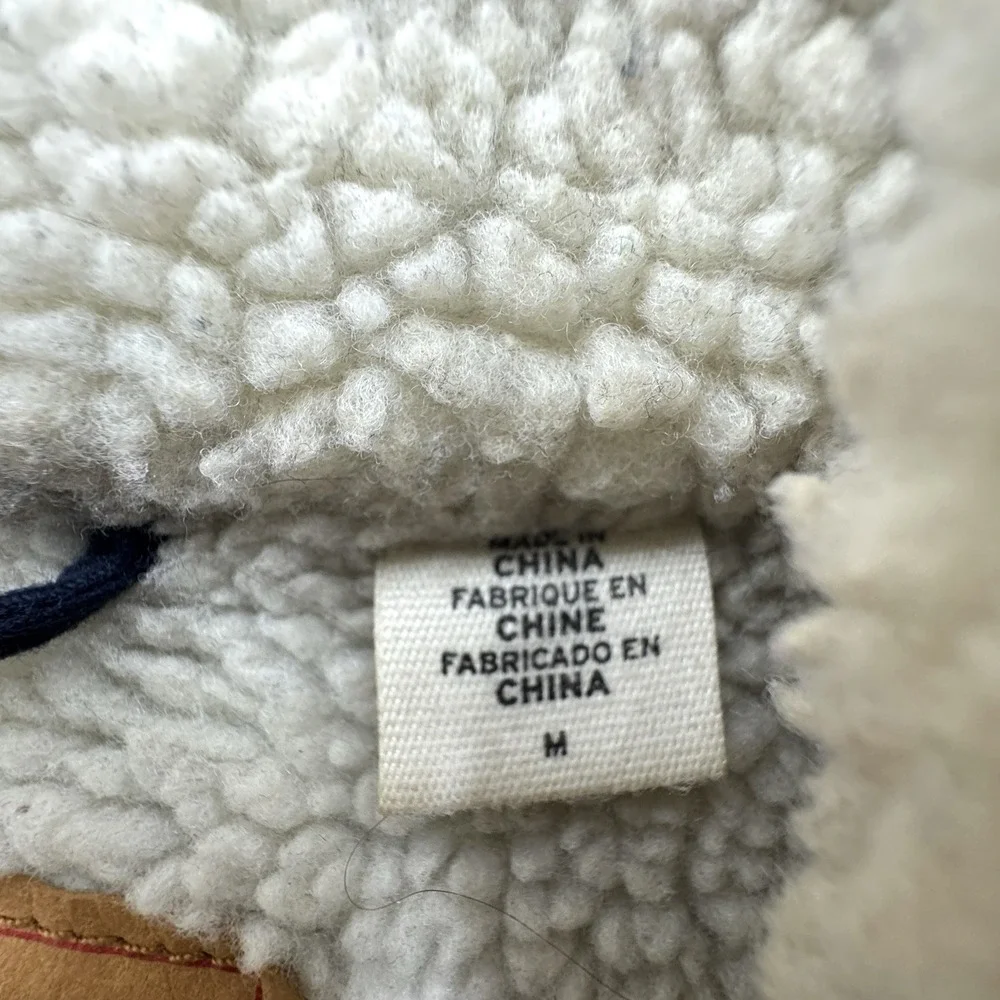 Levi's Men's‎ Premium Multi Pocket Snap Up Sherpa Coach Trucker Jacket Size Med